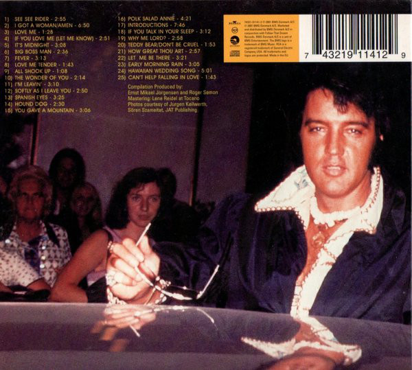 Elvis Presley  Its Midnight : Back